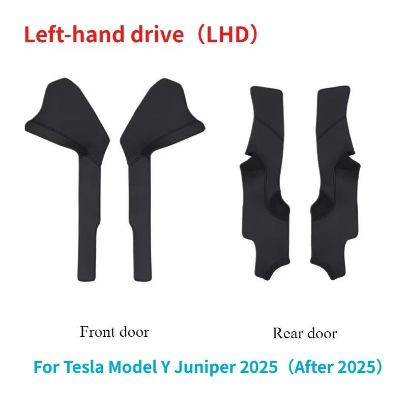 For Tesla Model 3 Highland Model Y Juniper PU Front Rear Door Sill Protection Strip Seat Anti-kick Pad Corner Guard Accessories