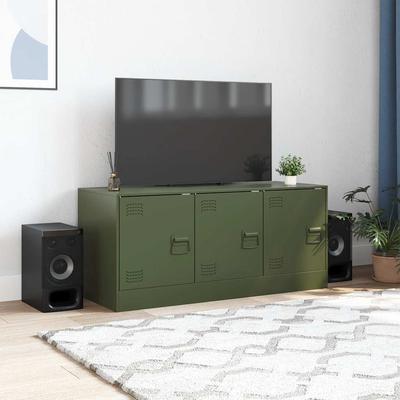 TV Cabinet Olive Green 99 X 39 X 44 Cm Steel