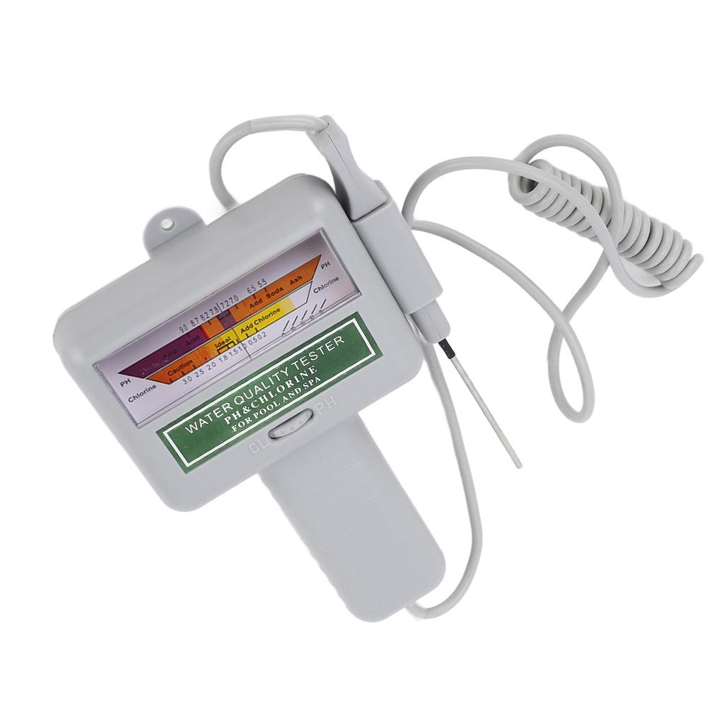 Portable PH Meter Water Quality Monitor for Pool Spa with Large Screen Easy to Operate Lightweight Compact Design