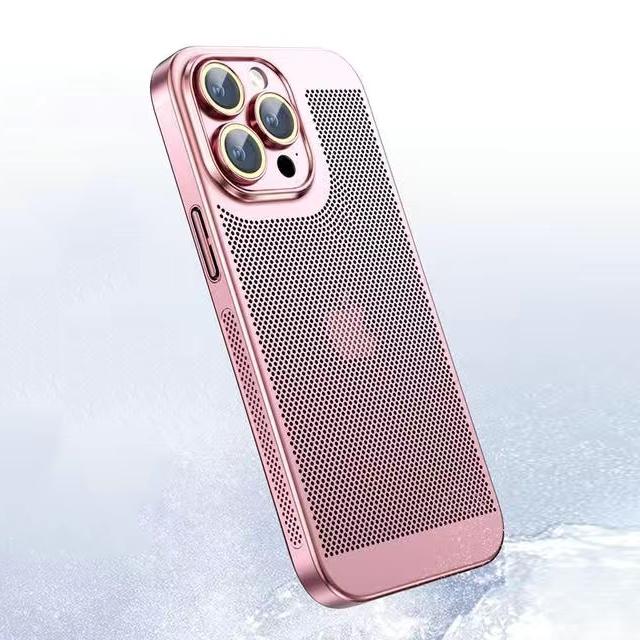 Carcasă de telefon cu disipare a căldurii pentru iPhone 11 12 13 14 15 16 17 Pro Max 14 15 16 Plus XR Max 17 Air Husa cu Margine Galvanizată