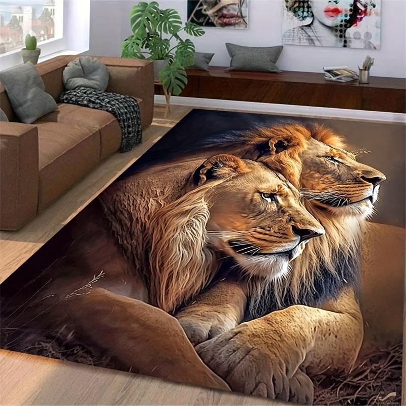 

Leopard Print Carpet Personalized Rugs Living Room Sofa Coffee Table Non Slip Pad Bedroom Decoration Mats Beautiful Domineering 40x60cm