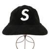 Used Supreme SUPREME Corduroy S Logo 6-Panel Cap Shallow Corduroy Logo Black /MG GY18