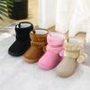 Children's Shoes, Fur Ball Snow Boots, Thick Children's Boots, Warm Cotton Shoes