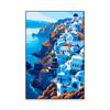 Greek Island Coastal Blue Sea Art Poster Classical Santorini Landscape Print Greece Seascape Canvas Painting Mediterranean Decor