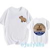Fashion Capybara T Shirt Men/women EU Szie T-shirt Funny Capibara Harajuku Tees Tops Cartoon Mange Y2k 90s Grunge Tshirt Clothes