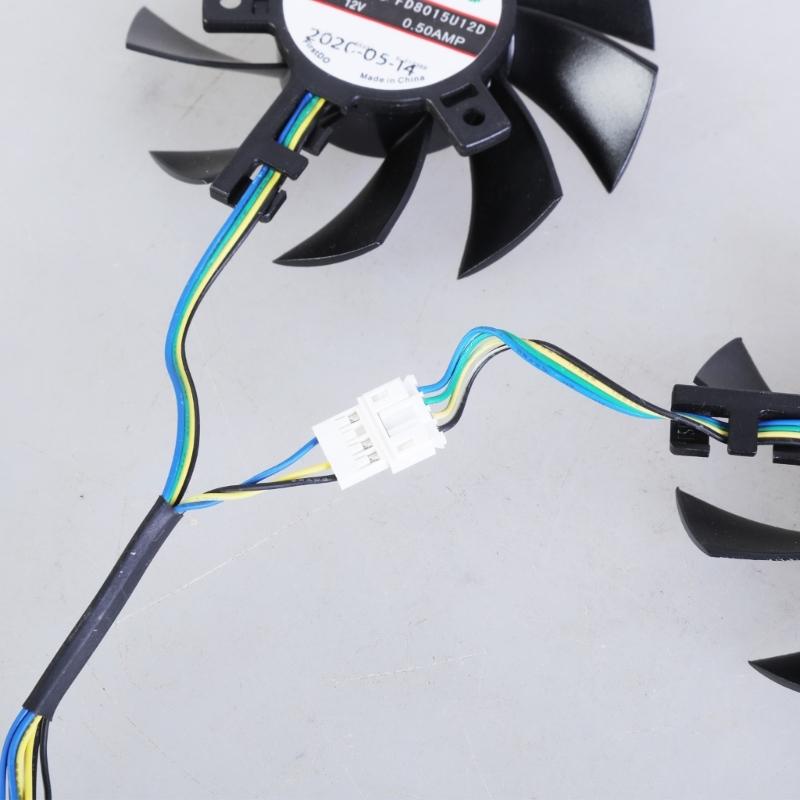 75mm 12V 4Pin Graphics Card Cooling Fan for GTX1660Ti RTX2060 GAMING OC Coolers VGA Fan As Fan Replacement FD8015U12D