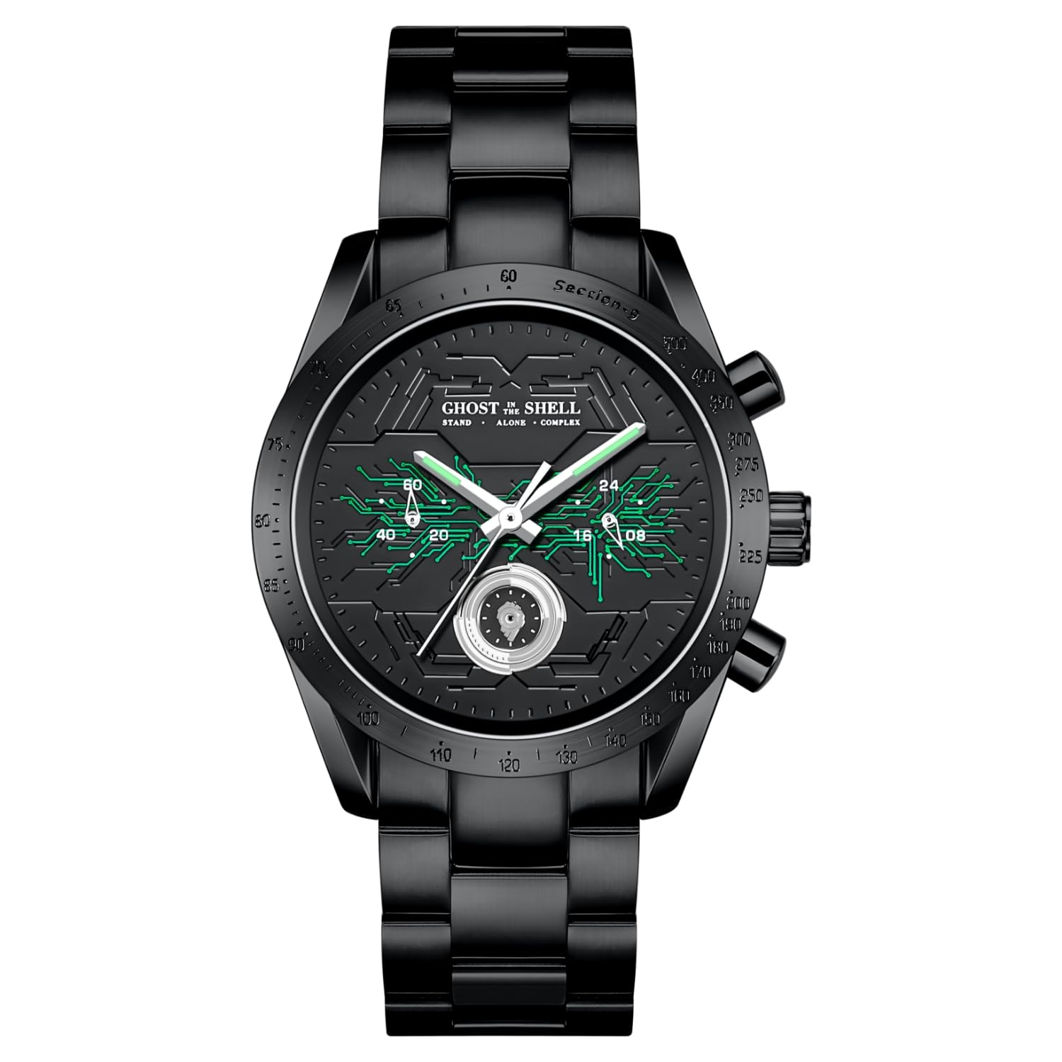 

Наручные часы-хронограф Ghost in the Shell Модель Кусанаги Мотоко S.A.C. чёрный