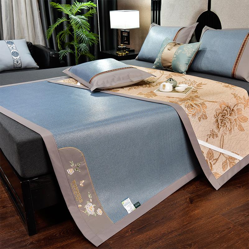 Summer Double-Sided Ice Rattan & Bamboo Cooling Mat