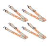 4pcs Ski and Snowboard Boot Carrier Strap Adjustable Thickened Nylon Ice Skates Shoulder Sling Blue Yellow 90cm