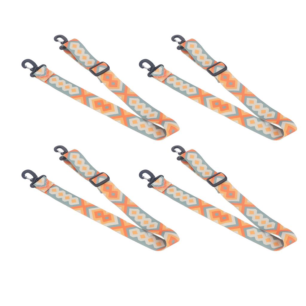 4pcs Ski and Snowboard Boot Carrier Strap Adjustable Thickened Nylon Ice Skates Shoulder Sling Blue Yellow 90cm