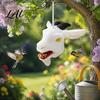 Hamster Hedgehog Guinea Pig Feeder Sheep Head Squirrel Feeder Weather Resist Outside Hanging Ornament Durable Plastic Station with Rope Wildlife