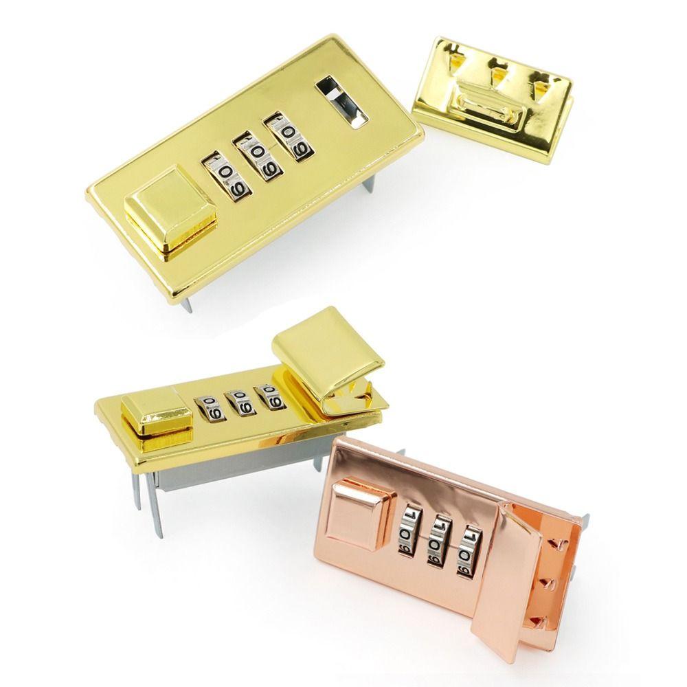 DIY Notebook Password Lock Waterproof Briefcase Lock Durable Alloy Lock  Handbag