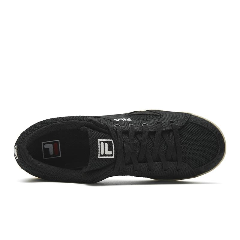 FILA SLANT SHOT Canvas Shoes Men's Low Top Black/Angora Brown F12M631301FBA