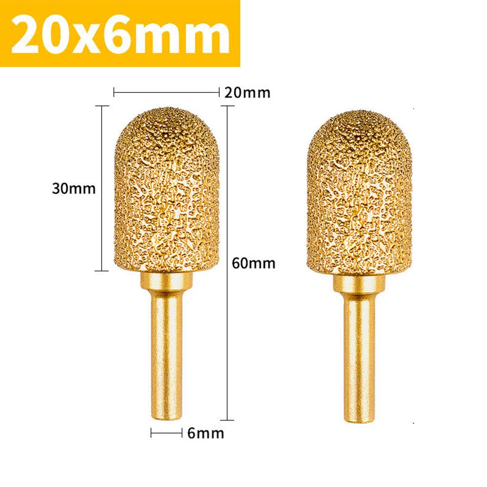 2PCS Drill Grinding Head 8-20mm Burr Rotary Tools Drill Grinding Head For Metal Engraving Polishing Brazing Grinding Head