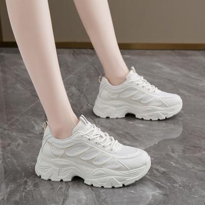 Fashion Shoes for Women Breathable 2024 Lace-Up Casual Women's Shoes Comfortable Soft Bottom Female Platform Sneakers Zapatos De Mujer