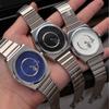 Evil Eye Vintage Quartz Watch for Men Women, Minimalist Retro Steel Band Wristwatch, Fashion Unisex Timepiece