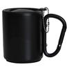 Outdoor Camping Mug Travel Coffee Cup Insulated Mug with Carabiner Handle & Lid Portable Picnic Water Mug Durable