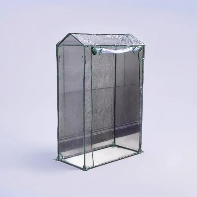 Für den Heimgarten Gewächshausabdeckung PVC Gewächshaus 100x50x150 cm Aluminiumfolie Gewächshaus Viel Platz zum Wachsen Bequemer Zugang