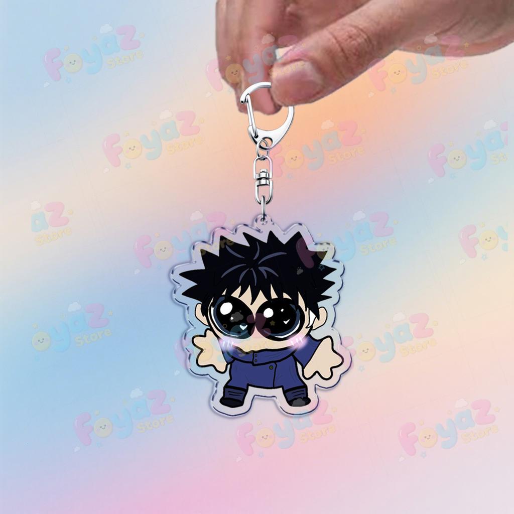 Cute Anime Chibi Keychain Accessories Bag Charms Manga Ryomen Cartoon Sukuna Keyrings Jewelry Fans Freinds Gift