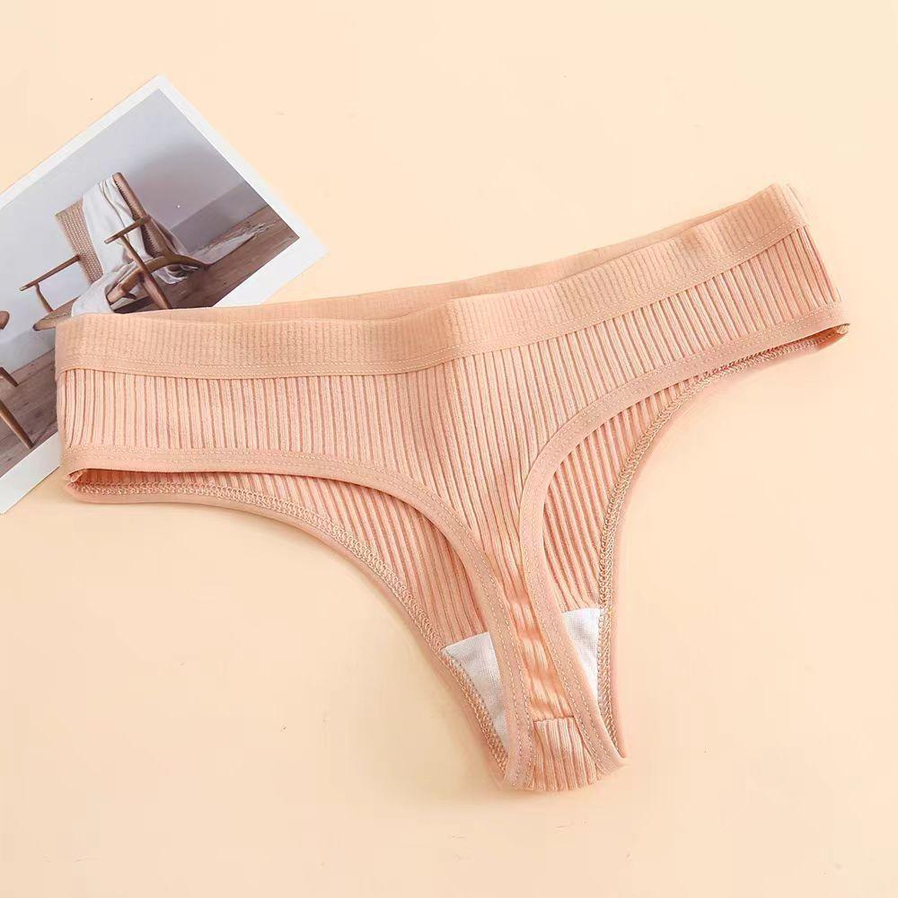 5 Pezzi Cotone Puro Sexy Perizoma Donna Vita Bassa Donna Comodo e Traspirante Intimo a T Intimo Perizoma Donna