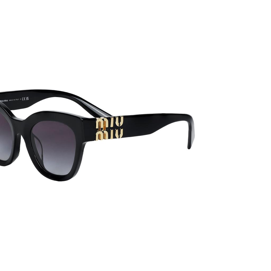 Miu Miu Irregular Shape Sunglasses Women sunglasses Black SMU01Y_E1AB_F05D1_C_A051