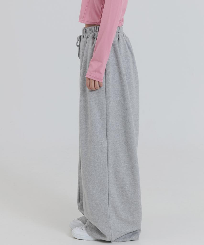 PIANER Cut-Out Stitch Balloon Sweatpants (Melange)