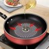 Nonstick Frying Pan 24cm Kitchen Skillet Universal Stove Compatible Flat Bottom Fry Pan Suitable for Steak Pancakes Cooking