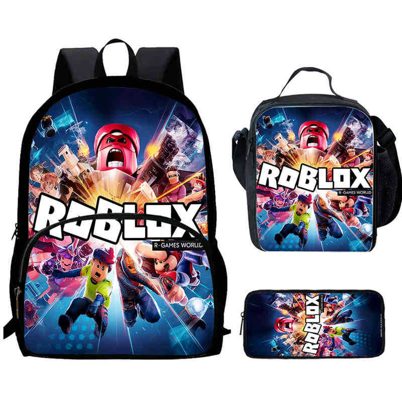 Roblox Printed Backpack, Children'S And Elementary School Bags