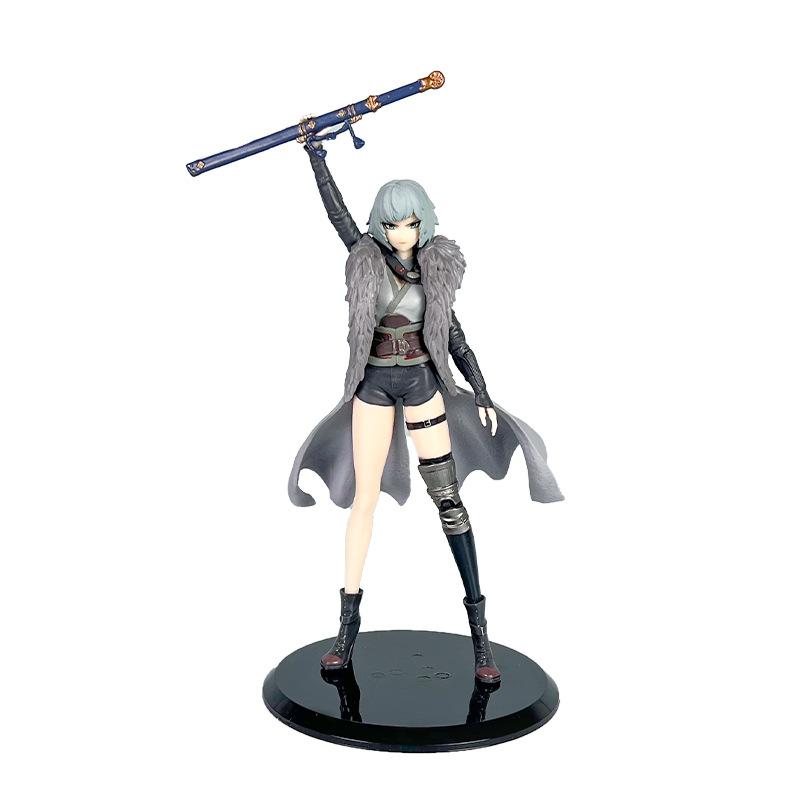 22cm Anime Bai Yuekui Figure Standing Raising Figure Model Toy Gift Collection Decoration PVC Doll