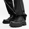 Herren Modestiefel Unifarbener Flacher Absatz Mittelhoch Schnürung Hochwertig Langlebig Bequem Nischen Design Arbeitsstiefel