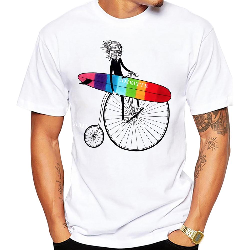 Der Europameister Sonny Colbrelli Paris Cycling I Love Mountain bike Classic T-Shirt Men Bicycle Sport White Casual Boy Tees