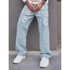Retro Jeans Herren Frühling und Herbst Neue Trendmarke Locker Gerade Vielseitige Lange Hosen