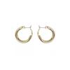 Silver Needle Geometric Circle Korean Style Dangle Earrings - Versatile and Trendy Fashion Statement.
