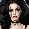 Makeup Crystal Tattoo Sticker Rhinestone Face Gem Sticker Face Eye Jewels Sticker Ghost Festival