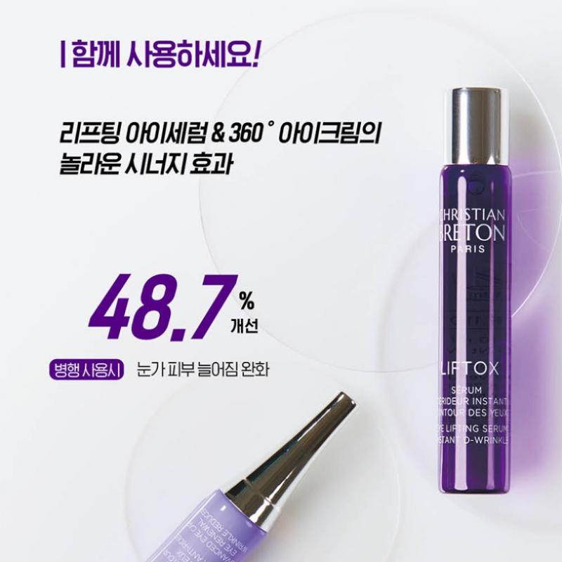 Sérum contour des yeux Liftox de Christian Breton et crème contour des yeux Liftox 360 degrés [double coffret]