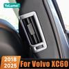 Car Rear B Pillar Air Vent Outlet Panel Cover Decorative Trim For Volvo XC60 XC90 S90 V90 2018-2020 2021 2022 2023 2024 2025