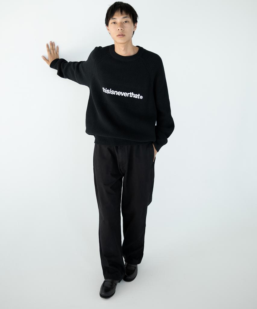 THISISNEVERTHAT T-Logo Knit Sweater Black