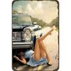 Vintage Girl Metal Sign Poster Retro Wall Art Home Decor Bar Club Man Cave Decoration 20x30cm
