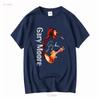 Rzadki T-shirt Gary Moore Singer Bawełniany Czarny Wszystkie Rozmiary vintage Prany ubrania projektanta graficznego Oddychający Miękki Lekko Rozciągliwy