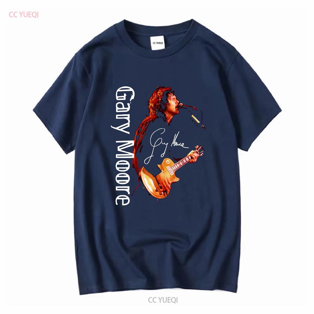 Rzadki T-shirt Gary Moore Singer Bawełniany Czarny Wszystkie Rozmiary vintage Prany ubrania projektanta graficznego Oddychający Miękki Lekko Rozciągliwy