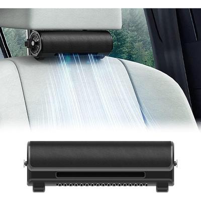 Ventilador para asiento de automóvil, ventilador de enfriamiento para asiento de automóvil con ventilador de automóvil portátil eléctrico de 3 velocidades, ventilador de aire de enfriamiento fuerte alimentado por USB, correa ajustable para SUV