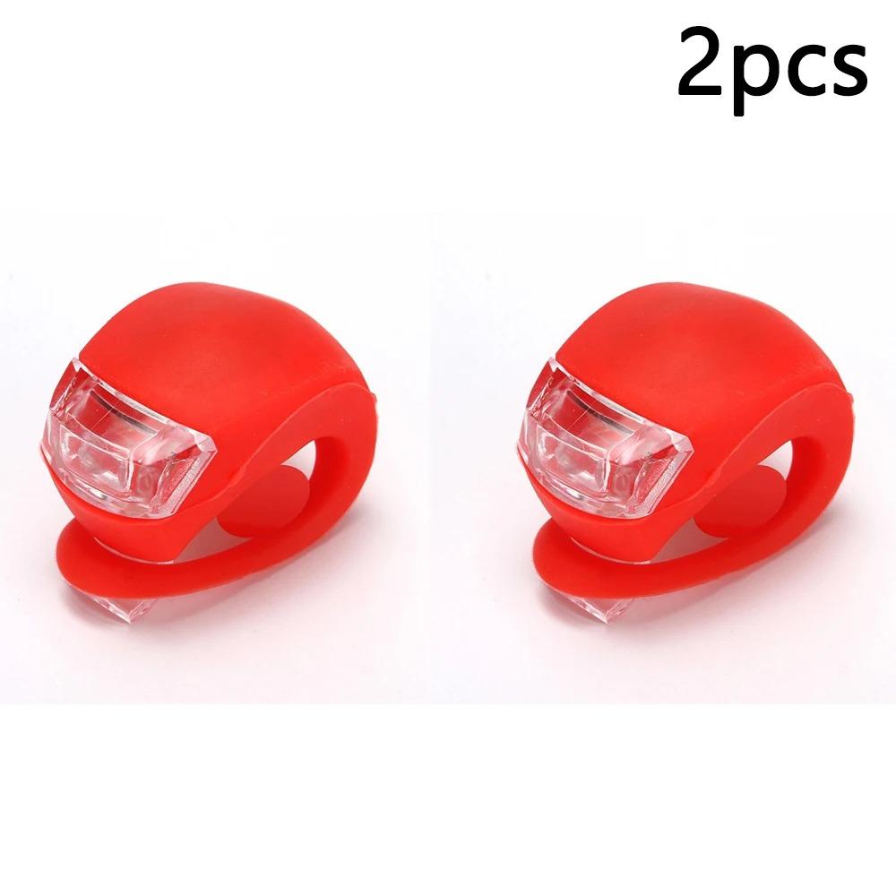 Sykkellykter Bærbare Froskelykter Nattkjøring Varsel LED Fargerike Lys Landevei Terrengsykler Baklykter Sykkeltilbehør