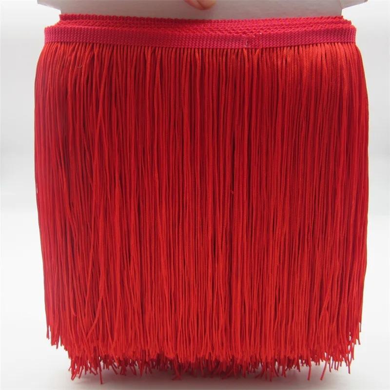 20Cm Wide Polyester Row Beard Latin Dance Fringed Lace Diy Clothing Accessories