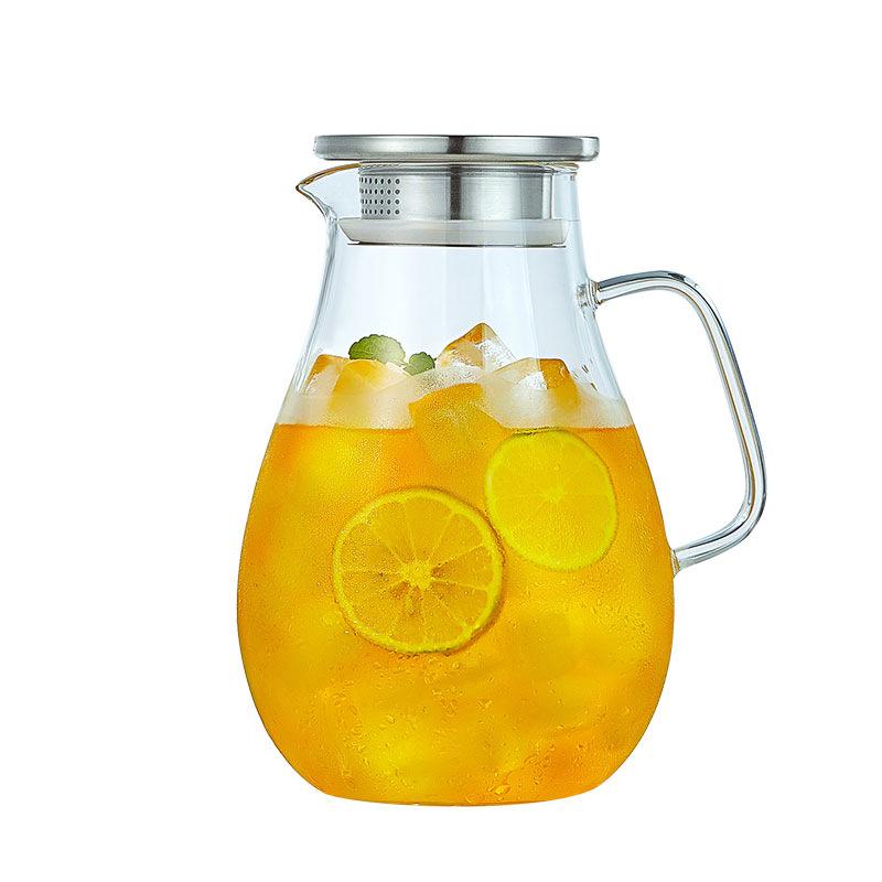 Large Capacity Glass Carafe Set for Hot & Cold Beverages