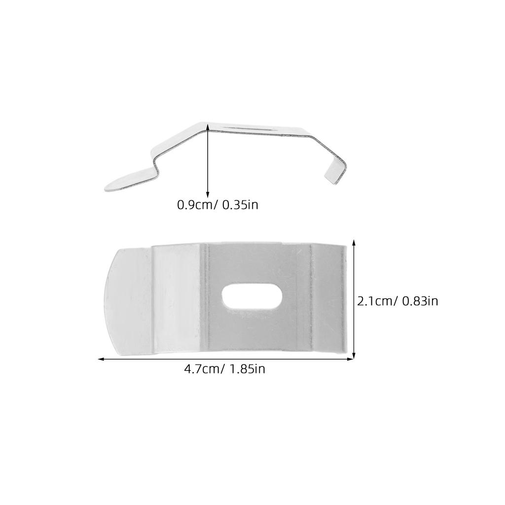 15 Pezzi Staffa di Montaggio per Barra Superiore Tende Verticali Clip Bianche per Tende da Finestra Sostituzione Accessori Hardware per Tende a Rullo Montaggio Superiore