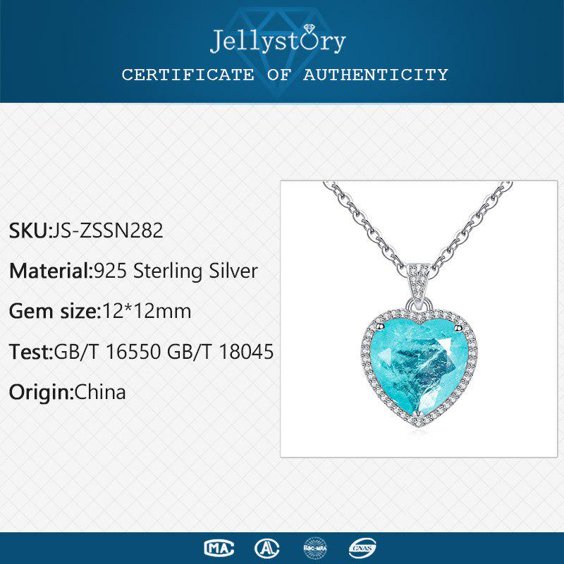 Lindon Necklace 12*12mm Heart Shaped Pendant Fashion Jewelry For Female Wedding Party