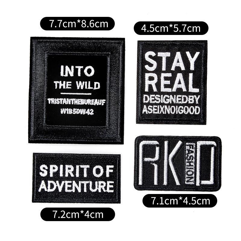 Abzeichen Stoff Aufkleber Kleidung Hosen Patch Aufkleber Daunenjacke Jeans Loch Reparatur Aufkleber Muster Stickerei Aufkleber