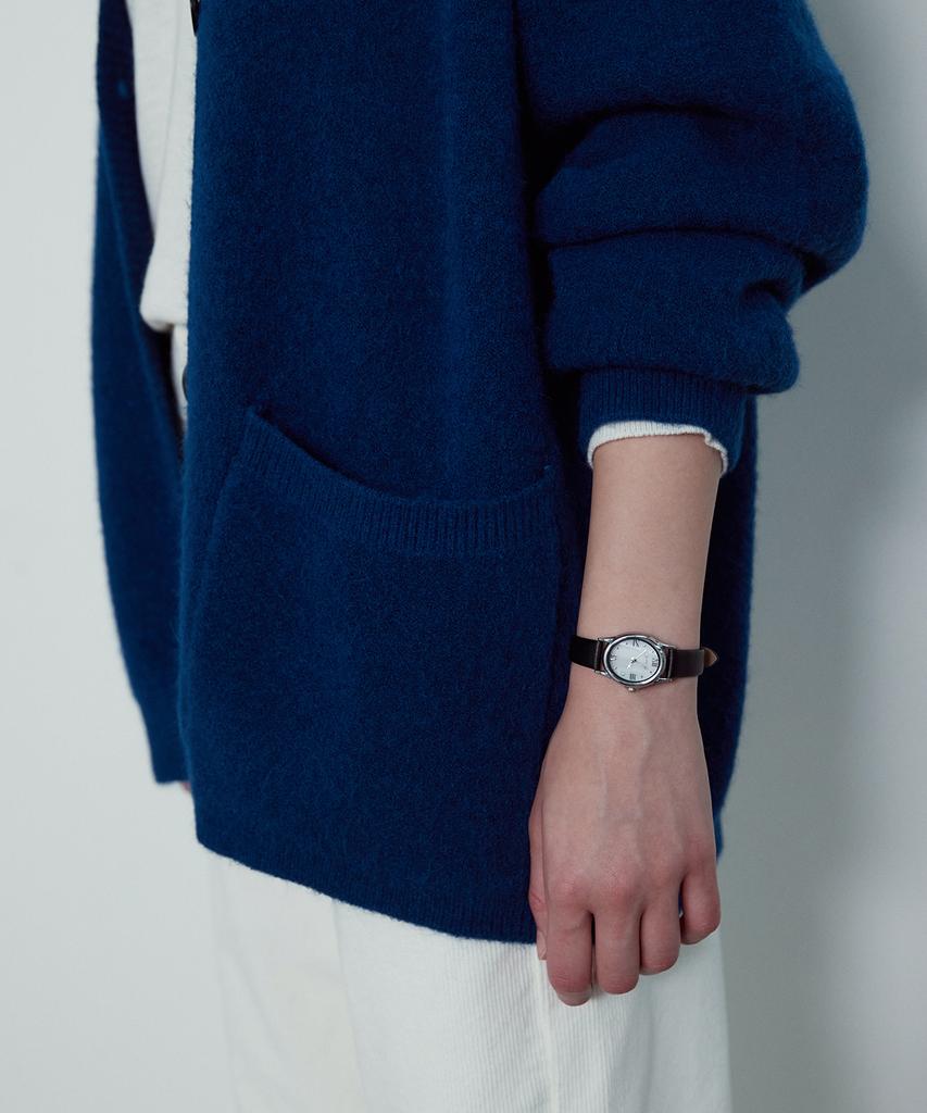 Non And Non Basic Over Fit Knit Cardigan_Nwca4168 (Charcoal)