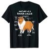 Rough Collie Heartbeat Heart Funny Dog Print T Shirt Men Women Humor Short Sleeve Streetwear Tee Shirt Clothing Summer Top