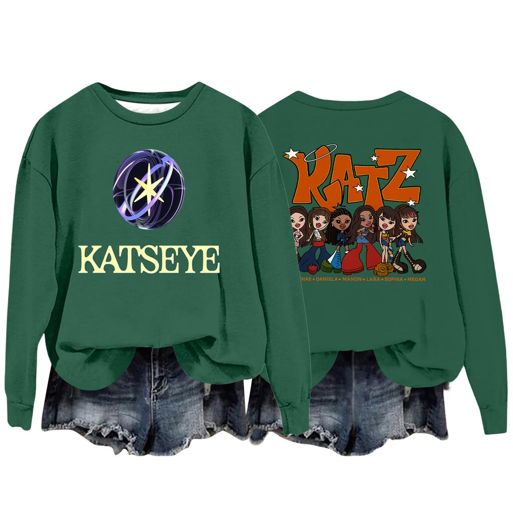 Women's Fashion Casual Long Sleeve Loose Printed Sweatshirt